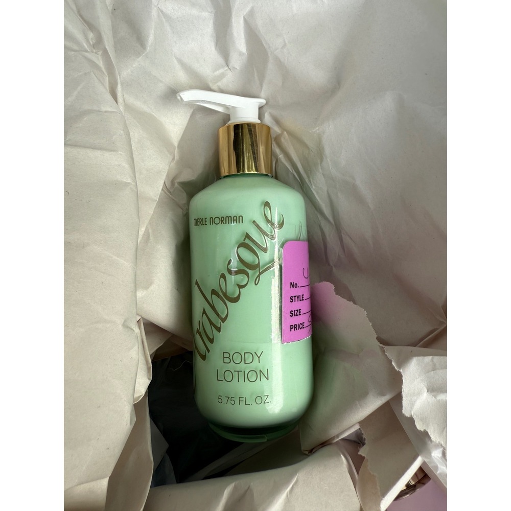 Merle Norman Arabesque Body Lotion 5.75 fl oz‎ Vintage Green Gold Pump